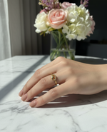 Load image into Gallery viewer, Swan Heart Ring