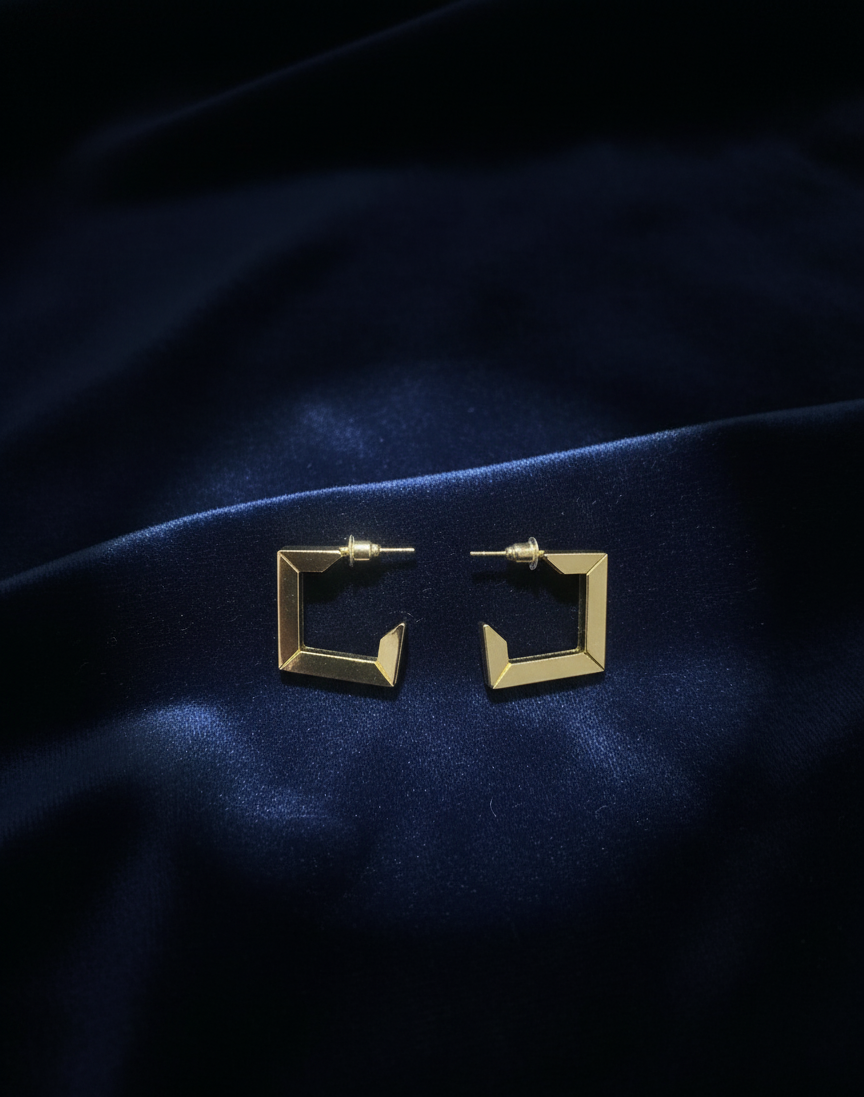Angle Cut Earrings