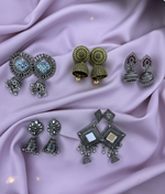 Load image into Gallery viewer, Riwa 5 Charm Jhumka Gift Set
