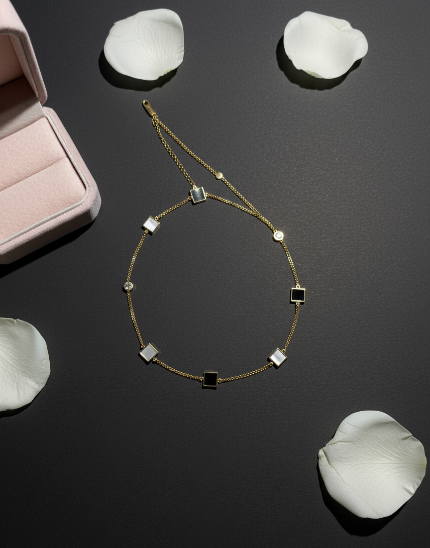 Contrast Cube Bracelet