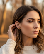Load image into Gallery viewer, Petal Fold Earrings
