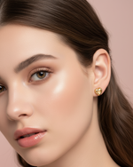 Load image into Gallery viewer, The Golden Heart Earrings
