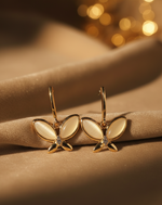 Load image into Gallery viewer, Golden Butterfly Earrings
