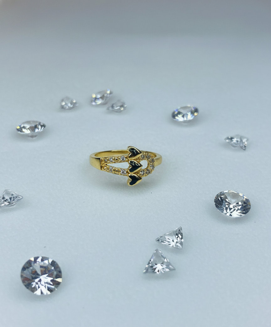 Triple Heart Ring